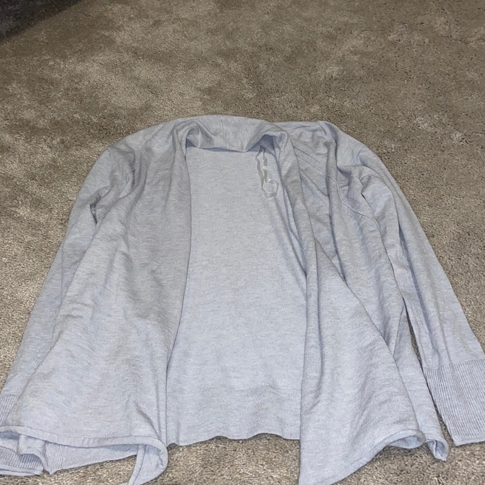 Grey cover up sweater